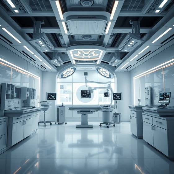 Ultra-premium cinematic visual of a modern medical authority environment.